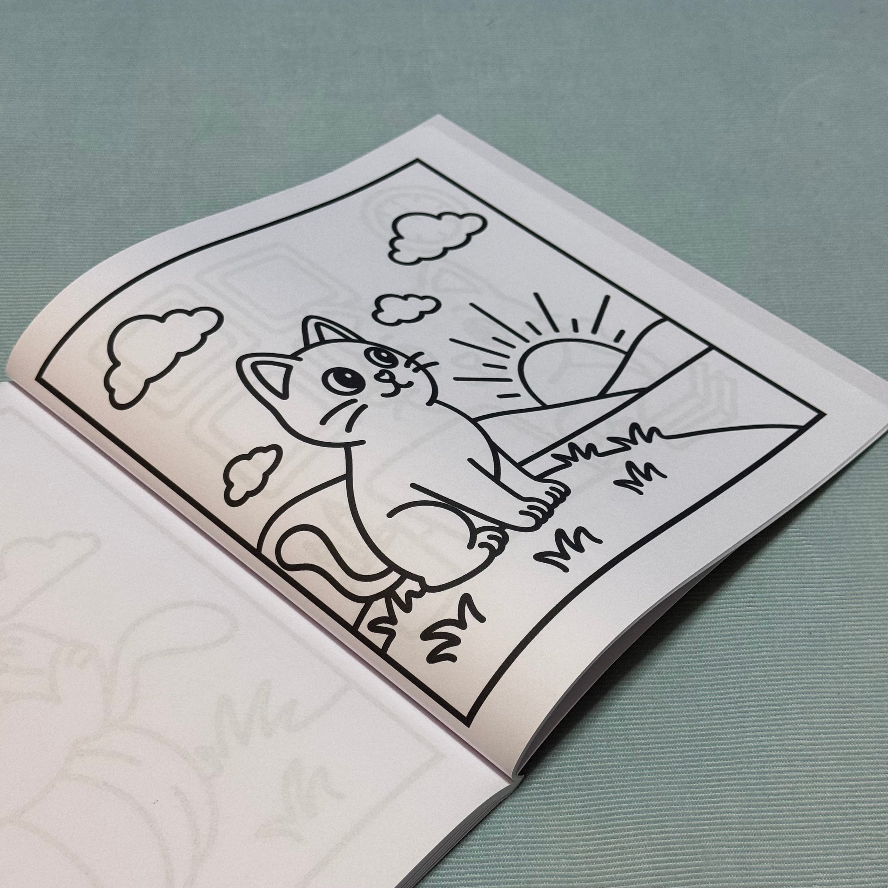 Cozy Cat - Colouring Book