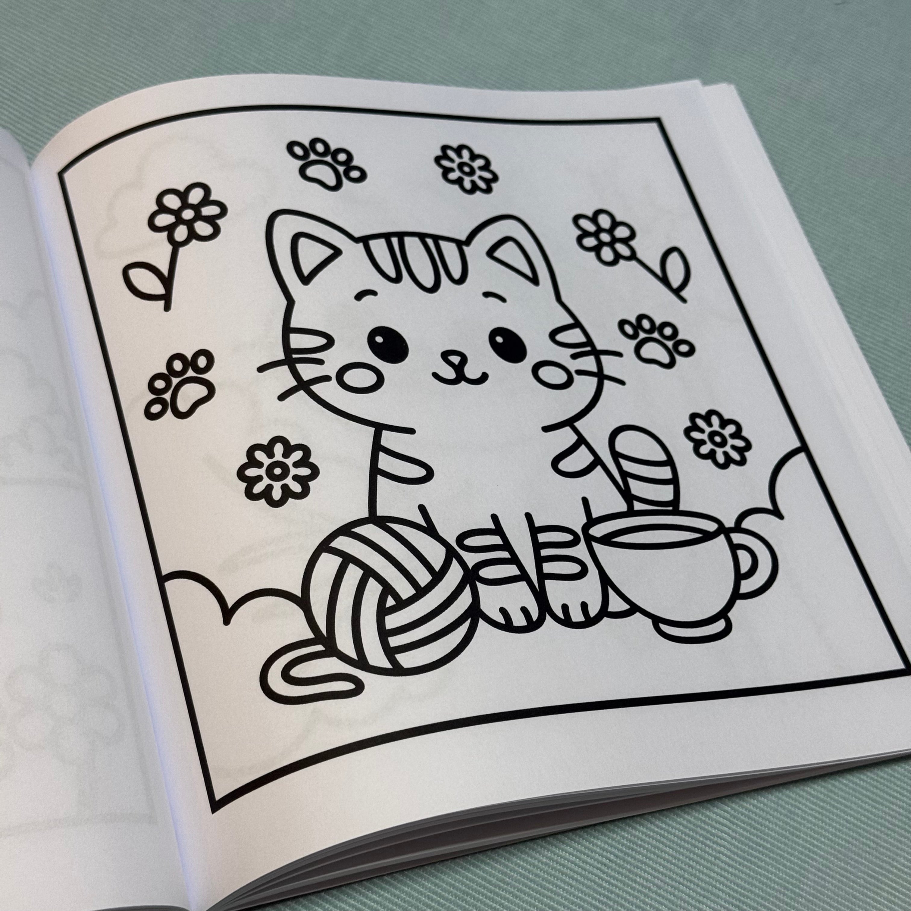 Cozy Cat - Colouring Book